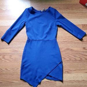 Cobalt blue mini dress